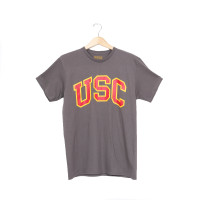 USC Trojans Basic Heritage Charcoal Arch with Stroke T-Shirt